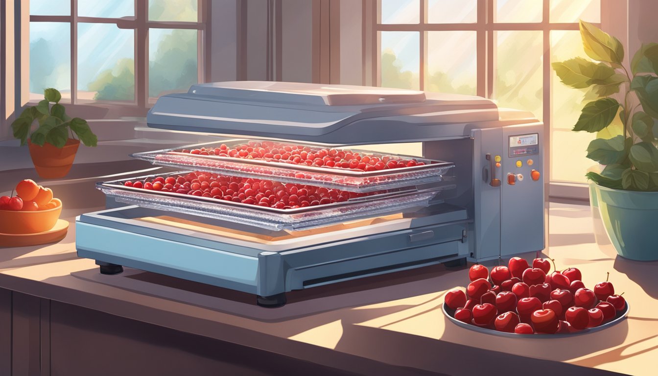 Quick Guide to Dehydrating Frozen Cherries